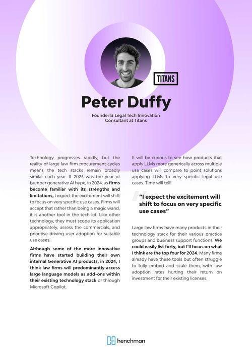 2024年德勤法律技術(shù)趨勢(shì) 技術(shù)咨詢驅(qū)動(dòng)下的變革與機(jī)遇